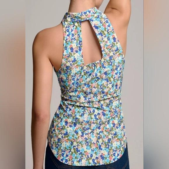 Maeve Tie-Front Floral Sleeveless Top Size XS NWOT - Picture 2 of 10